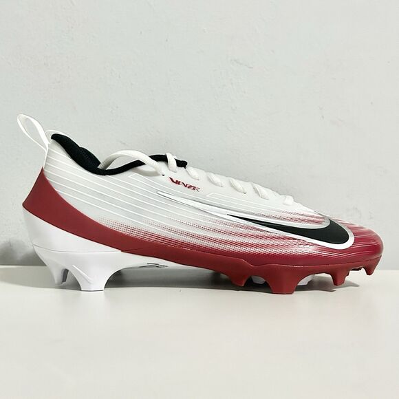Nike Vapor Speed 3 “White Team Crimson” Men’s Size 7.5-9 Football Cleats - Picture 2 of 9